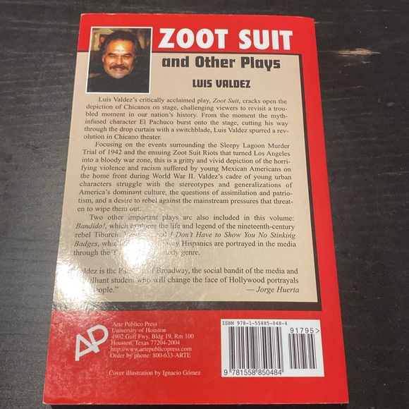 Zoot Suit 
And Other Plays
Luis Valdez - Picture 2 of 2